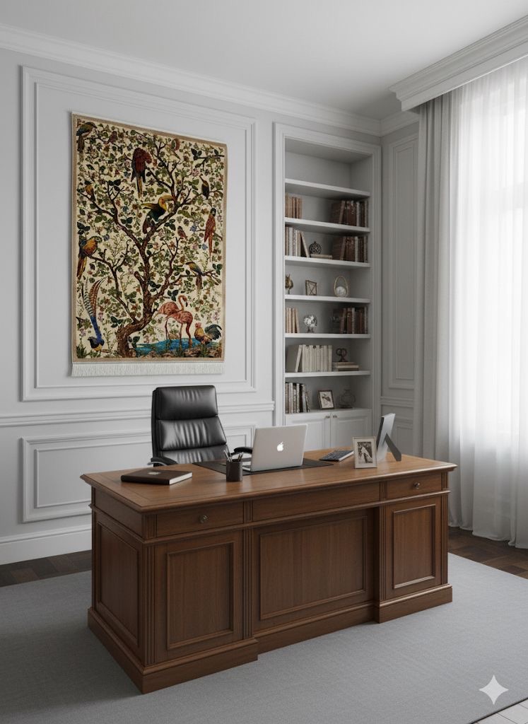 Iran made silk Carpet 100% fine silk, Dimension: 3X5 feet, Double knot with 1500 Reads. Hand and Machine, Made in Iran.