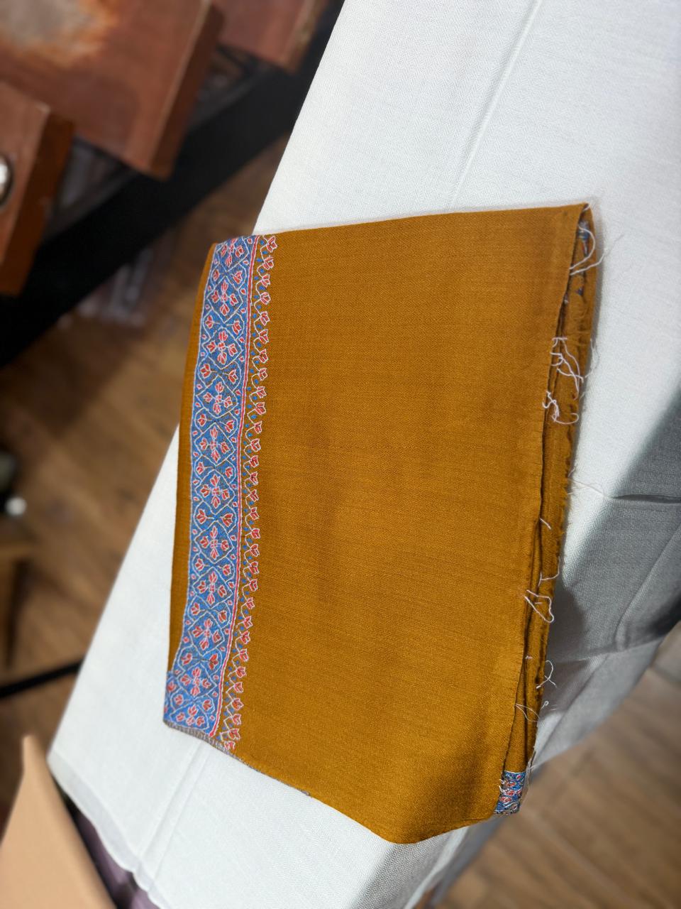 Super Fine Pashmina with Border Hand Embroidery - Image 2