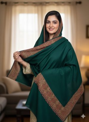 Pure Pashmina with Border Hand Embroidery