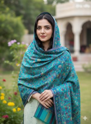 Chinese Pashmina with Fine Kashmiri Kani Weave