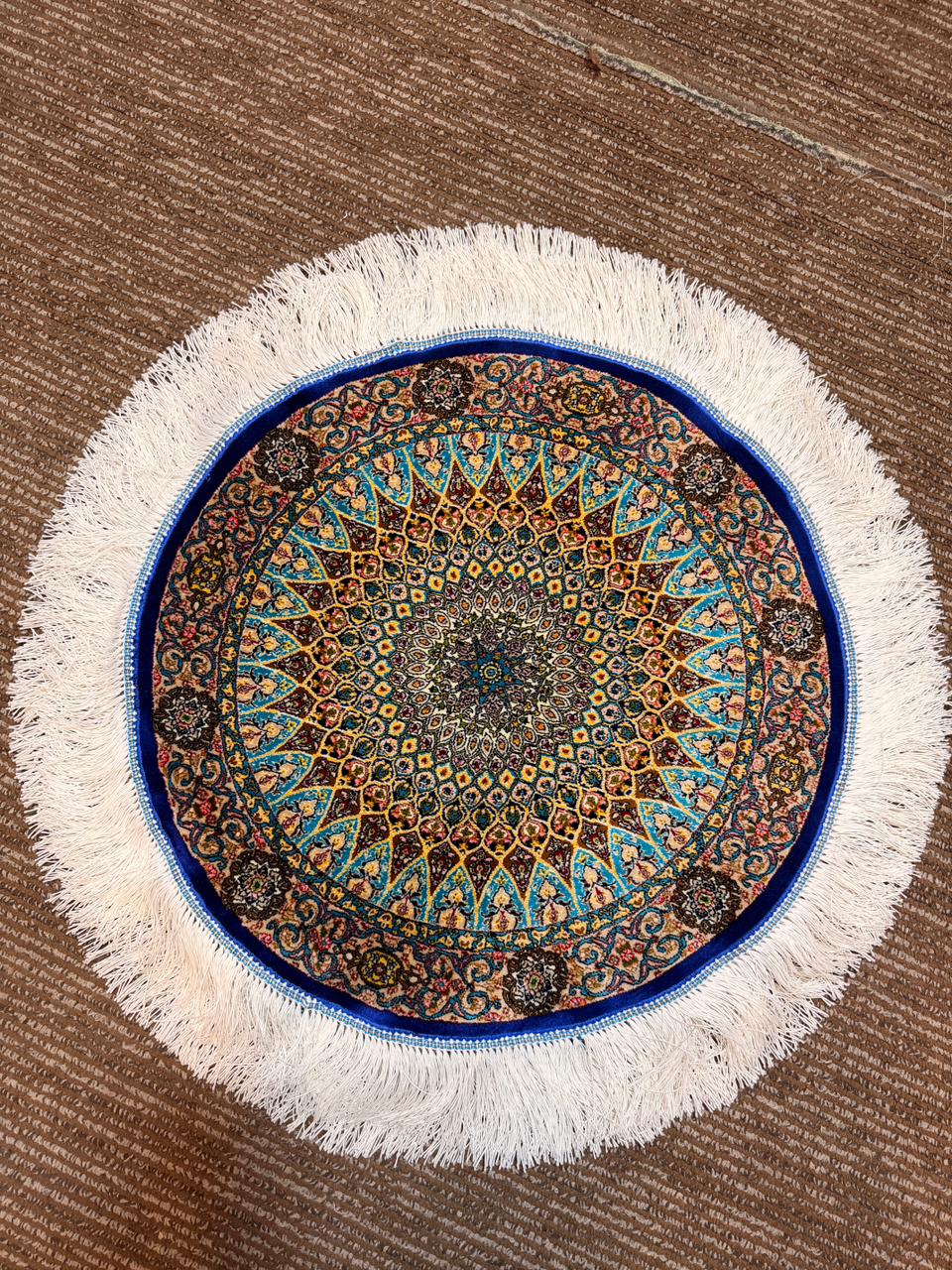 Irani Bamboo Silk Carpet | Machine Made, Hand Finished | 50x50