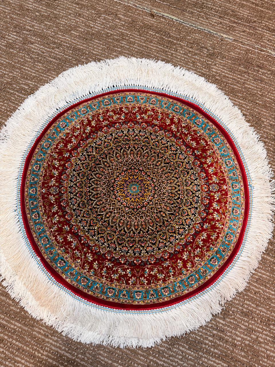 Irani Bamboo Silk Carpet | Machine Made, Hand Finished | 50x50