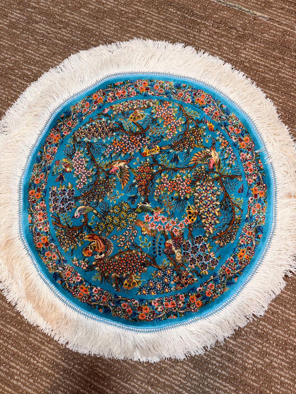 Irani Bamboo Silk Carpet | Machine Made, Hand Finished | 50x50