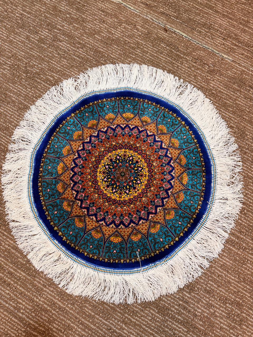 Irani Bamboo Silk Carpet | Machine Made, Hand Finished | 50x50